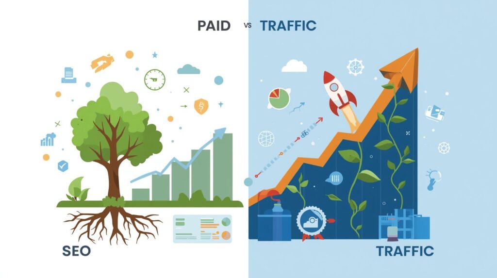 SEO vs Paid Traffic - What's Better Long-Term