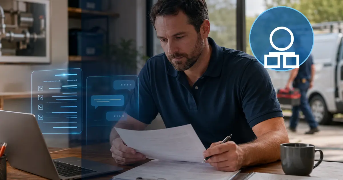 Home service business team planning 12 signs your home service business has outgrown its software with a digital operations dashboard