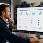 Home service manager comparing AI tools for calls, scheduling, office work, automation and customer follow-up