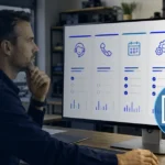 Home service business team planning best call-tracking software for home service businesses with a digital operations dashboard