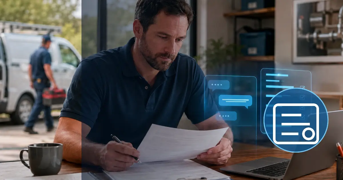 Home service business team planning best payment processing software for home service businesses with a digital operations dashboard