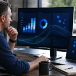 Home service business team planning how ai can find patterns in lost estimates with a digital operations dashboard
