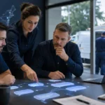 Home service business team planning build an ai chatbot that qualifies home service leads with a digital operations dashboard