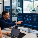 Home service business team planning train an ai phone agent for your home service business with a digital operations dashboard