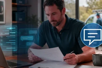 Home service business team planning reputation-management software for home services with a digital operations dashboard