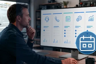 Home service business team planning when should a contractor upgrade to field service management software with a digital operations dashboard